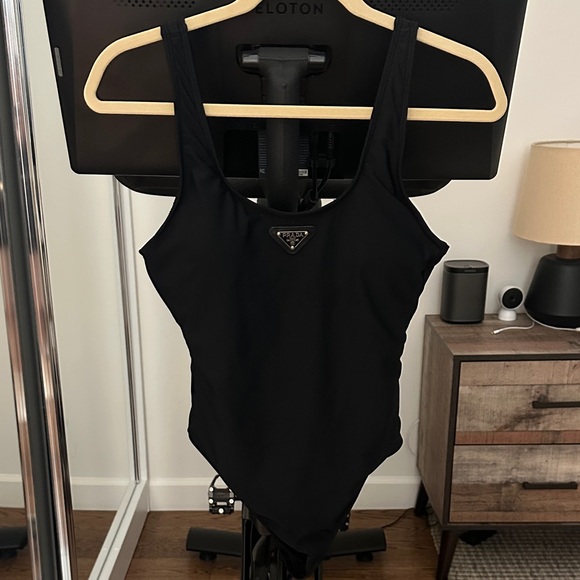 Swim | Prada Black Onepiece Swimsuit | Poshmark